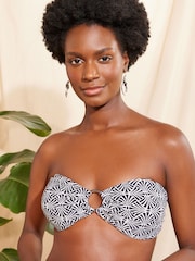 Love & Roses Black Geo Halter Bikini Top - Image 1 of 5
