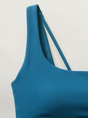 Athleta Blue A-C Cup Strappy Back Low Impact Sports Bra - Image 5 of 5