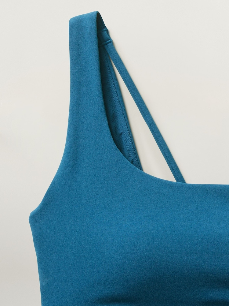 Athleta Blue A-C Cup Strappy Back Low Impact Sports Bra - Image 5 of 5