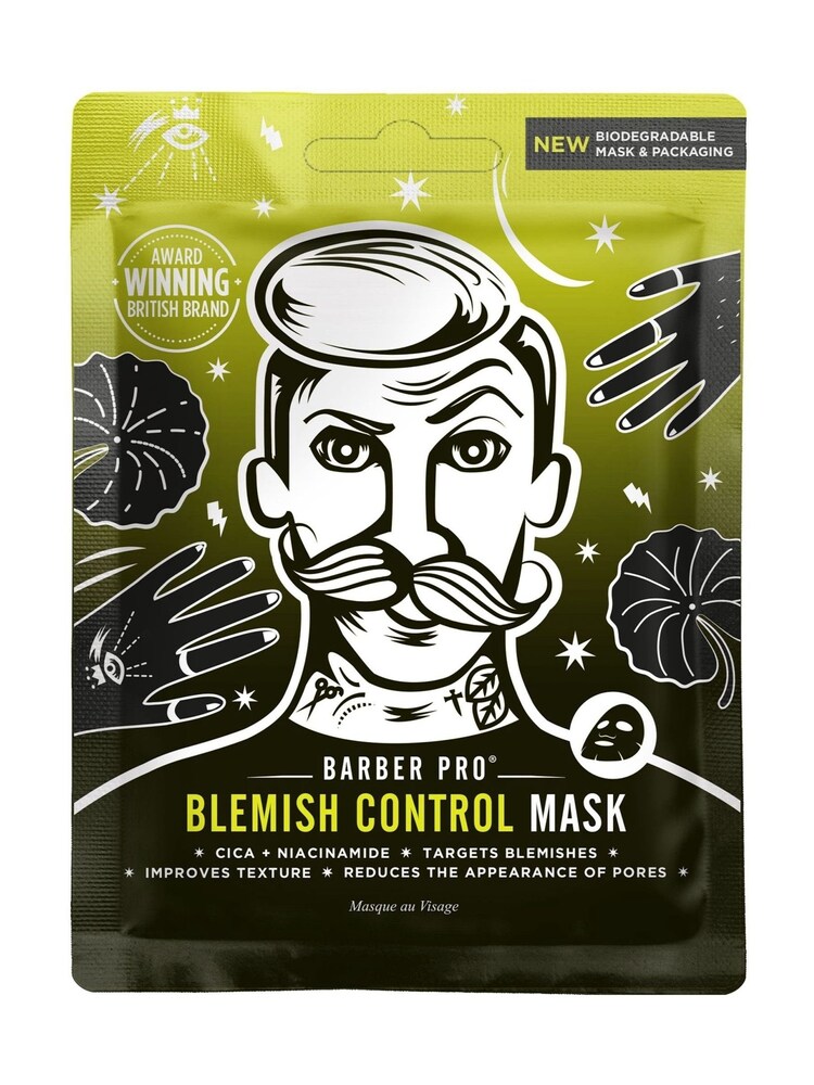 BARBER PRO BLEMISH CONTROL Cica + Niacinamide Sheet Mask - Image 2 of 5