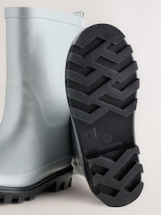 Metallic Silver Standard Fit (F) Wellies - Image 3 of 5