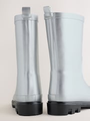 Metallic Silver Standard Fit (F) Wellies - Image 5 of 5