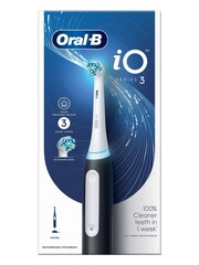 Oral-B iO 3 Black Electric Toothbrush - Image 1 of 1