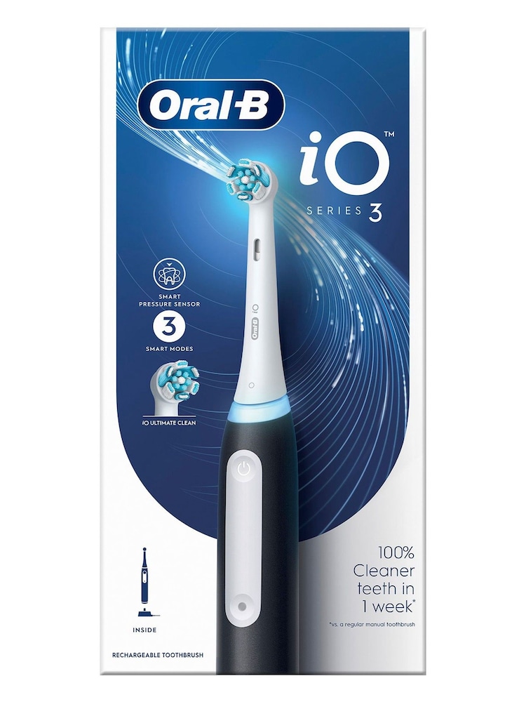 Oral-B iO 3 Black Electric Toothbrush - Image 1 of 1