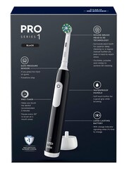 Oral-B Pro Series 1 Black Electric Toothbrush + Toothpaste, Designed By Braun - Image 5 of 5