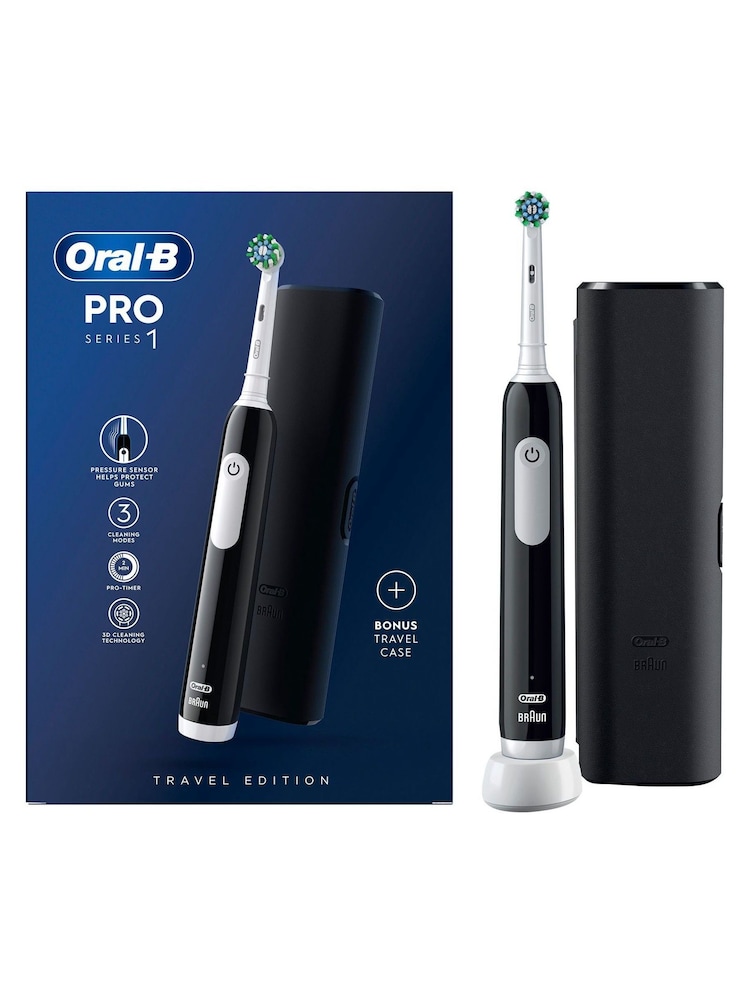 Oral-B Pro Series 1 Black Electric Toothbrush, Designed By Braun - Image 1 of 5