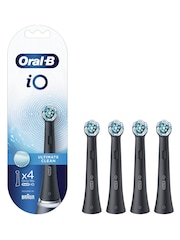 Oral-B iO Ultimate Clean Black Toothbrush Heads, Pack of 4 Counts - Image 1 of 1