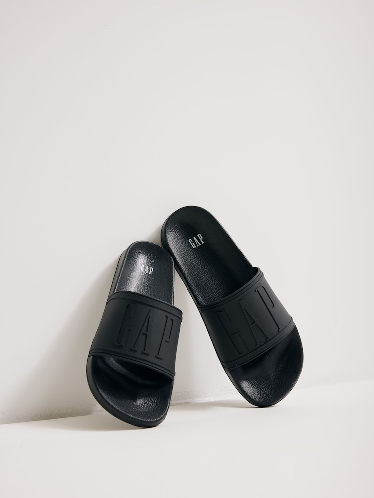 Gap Black Austin Logo Sliders - Image 6 of 8