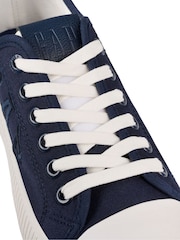 Gap Navy Blue Jackson Low Top Canvas Platform Trainers - Image 5 of 5