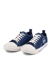 Gap Navy Blue Houston Low Top Canvas Trainers - Image 1 of 5