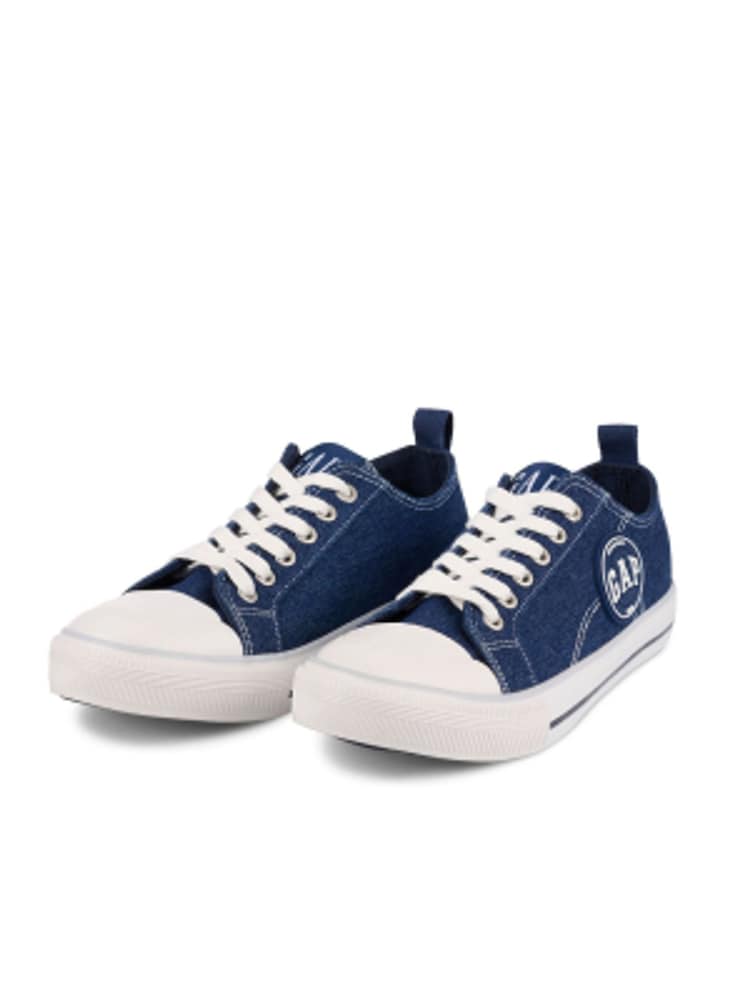 Gap Navy Blue Houston Low Top Canvas Trainers - Image 1 of 5