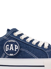 Gap Navy Blue Houston Low Top Canvas Trainers - Image 4 of 5