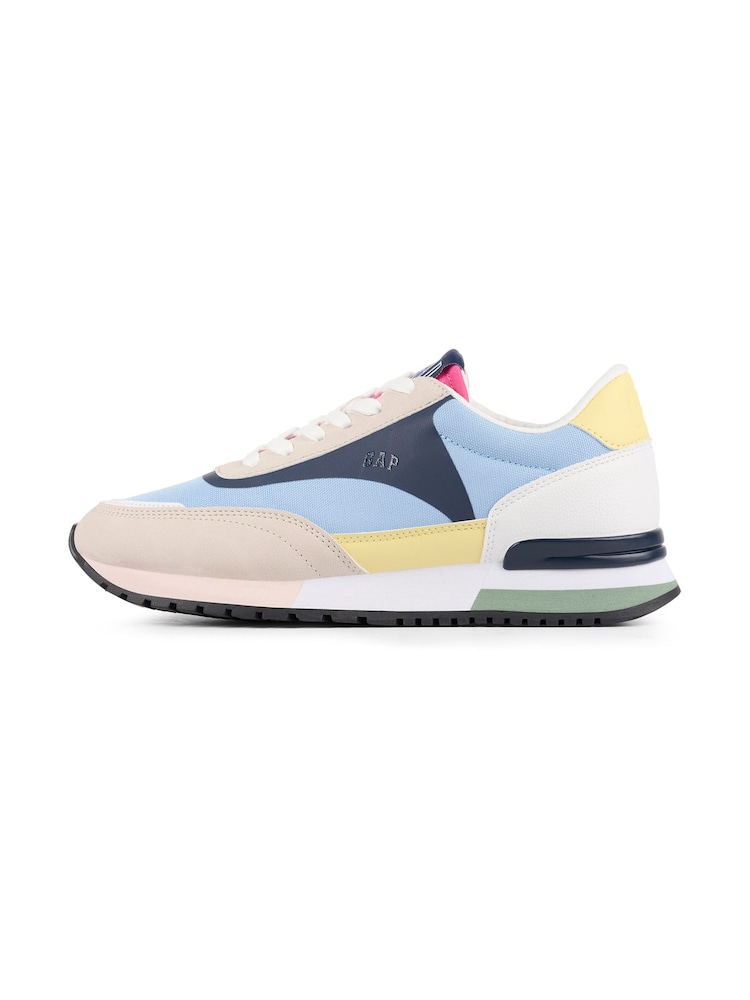 Gap Blue and Neutral Colourblock New York Low Top Trainers - Image 2 of 5