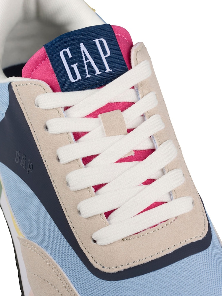 Gap Blue and Neutral Colourblock New York Low Top Trainers - Image 5 of 5