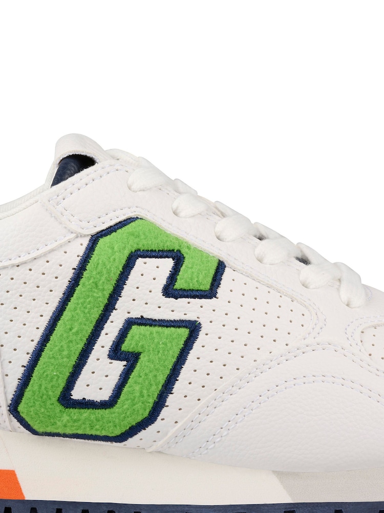 Wit en groen - Gap New York sneakers met laag bovenwerk - Image 4 of 5