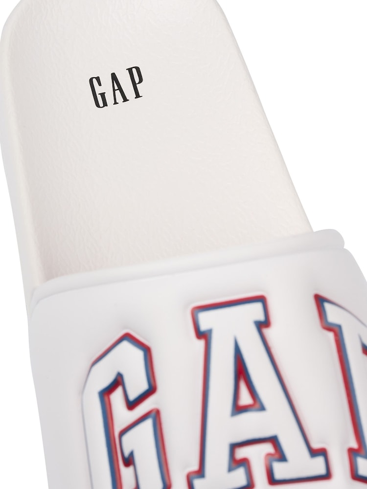 Gap White Austin Logo Sliders - Image 5 of 5