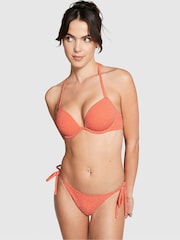 Victoria's Secret PINK Deep Coral Orange Tie Side Bikini Bottom - Image 1 of 3
