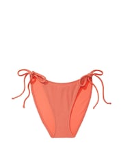 Victoria's Secret PINK Deep Coral Orange Tie Side Bikini Bottom - Image 3 of 3