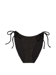 Victoria's Secret Pink Pure Black Tie Side Bikini Bottom - Image 3 of 3