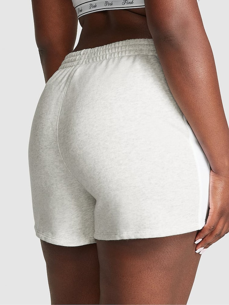 Victoria's Secret PINK Heather Stone Grey Fleece Short - Image 2 of 3
