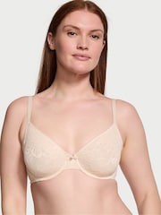 Victoria's Secret Marzipan Nude Lace Unlined Demi Invisible Lift Bra - Image 1 of 1