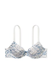 Victoria's Secret Coconut White Floral Lace Unlined Demi Invisible Lift Bra - Image 3 of 5
