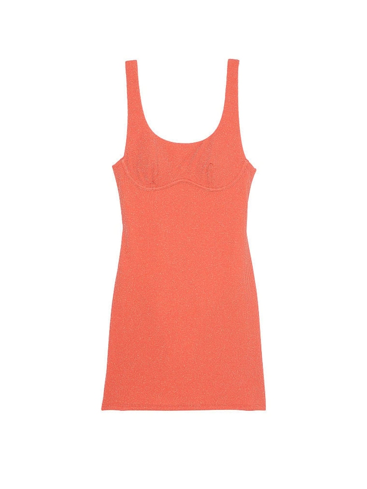 Victoria's Secret PINK Deep Coral Orange Swim Dress - Image 2 of 3