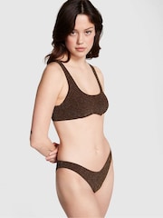 Victoria's Secret PINK Ganache Brown Padded Bikini Top - Image 1 of 3