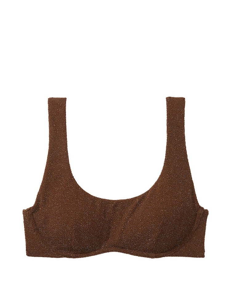 Victoria's Secret PINK Ganache Brown Padded Bikini Top - Image 3 of 3