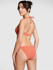 Victoria's Secret PINK Deep Coral Orange Add 2 Cups Push Up Bikini Top - Image 2 of 3
