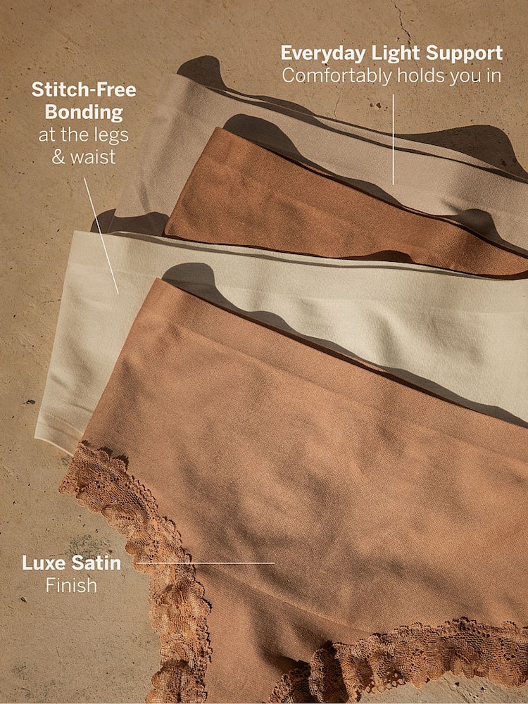 Victoria's Secret Toffee Nude Lace Trim Thong Shaping Knickers - Image 4 of 4 Victoria's Secret Toffee Nude Lace Trim Thong Shaping Knickers - Image 4 of 4