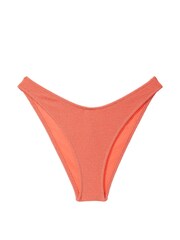 Victoria's Secret PINK Deep Coral Orange Brazilian Bikini Bottom - Image 3 of 4
