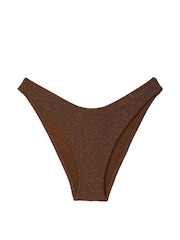 Victoria's Secret PINK Ganache Brown Shimmer Brazilian Bikini Bottom - Image 3 of 3