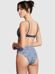 Victoria's Secret PINK Midnight Navy Blue Bandana Push Up Bikini Top - Image 2 of 3