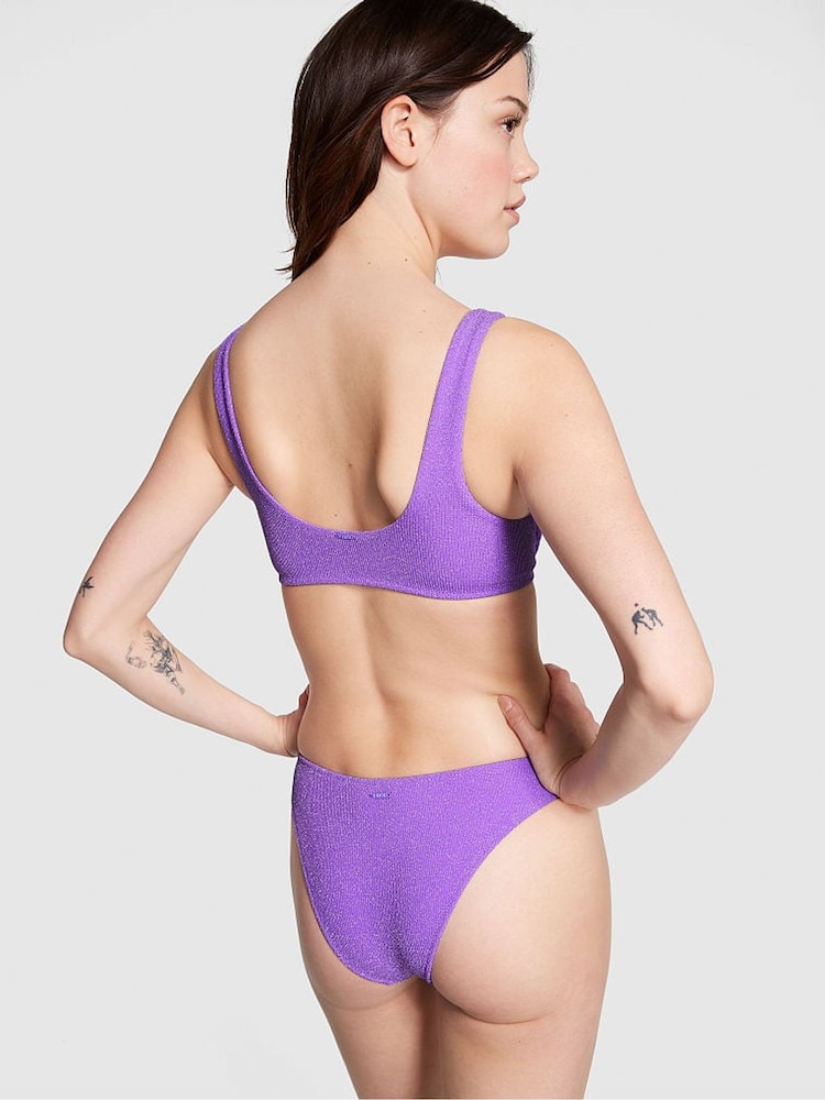 Victoria's Secret PINK Luscious Lavender Purple Padded Bikini Top - Image 2 of 3