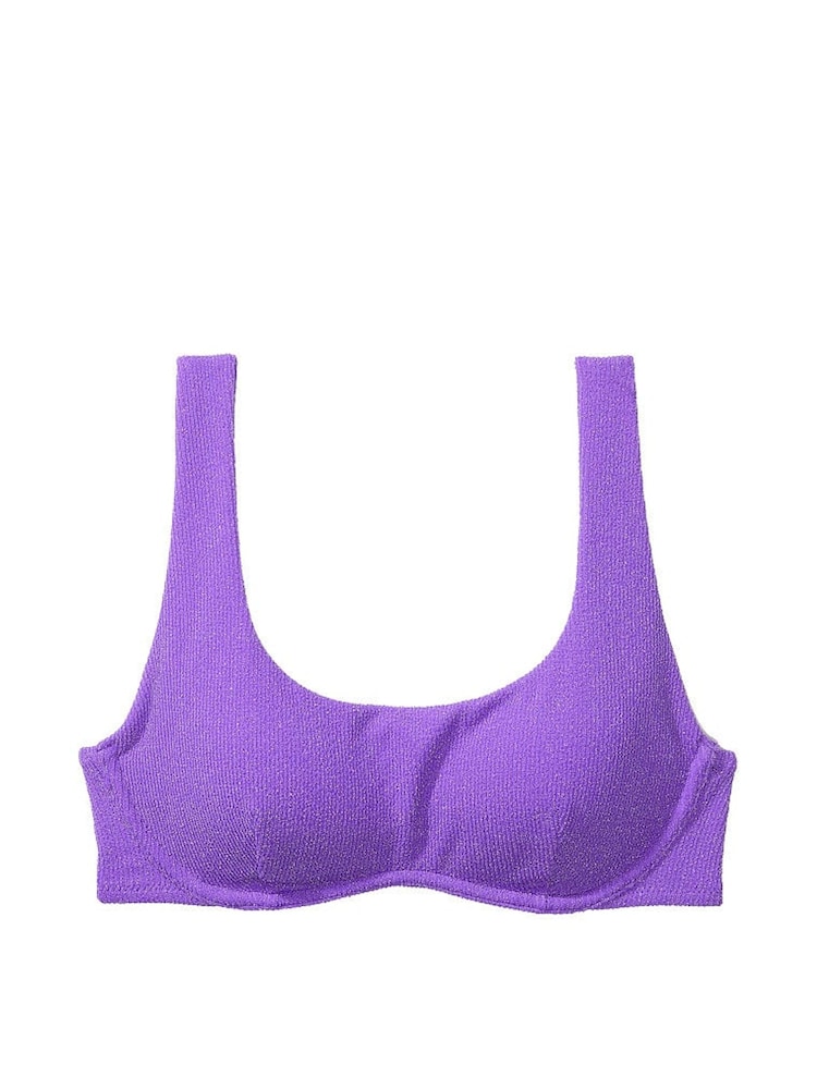 Victoria's Secret PINK Luscious Lavender Purple Padded Bikini Top - Image 3 of 3