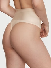 Victoria's Secret Marzipan Nude Smooth Thong Smoothing Shimmer Shaping Knickers - Image 2 of 5
