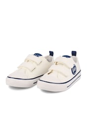 Gap White/Navy Blue Houston Low Top Trainers - Kids - Image 1 of 5