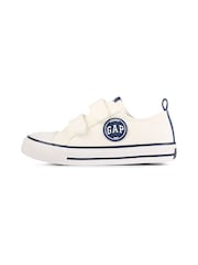 Gap White/Navy Blue Houston Low Top Trainers - Kids - Image 2 of 5