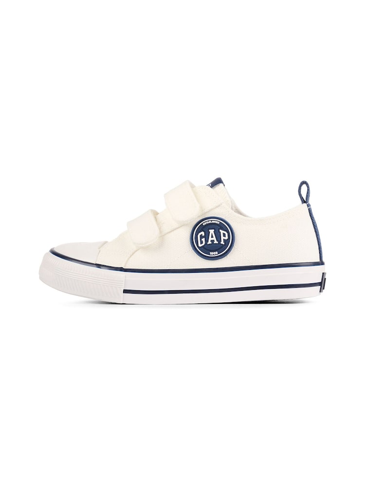 Gap White/Navy Blue Houston Low Top Trainers - Kids - Image 2 of 5