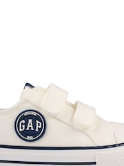 Gap White/Navy Blue Houston Low Top Trainers - Kids - Image 5 of 5