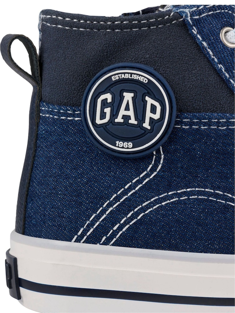 Zapatillas de deporte abotinadas de denim Houston de Gap -  Niño - Imagen 2 de 3