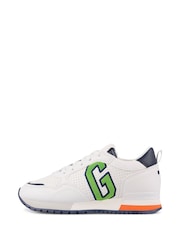 Gap White/Green New York Low Top Colourblock Trainers - Kids - Image 3 of 5