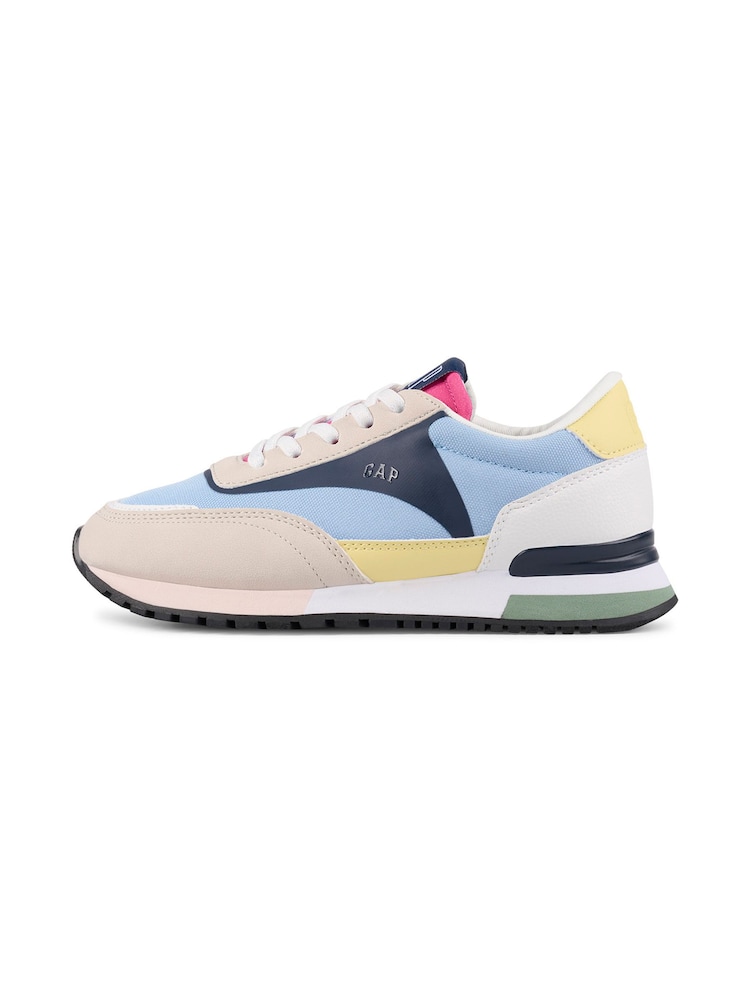 Gap Blue/Neutral Colourblock New York Low Top Trainers - Image 2 of 5