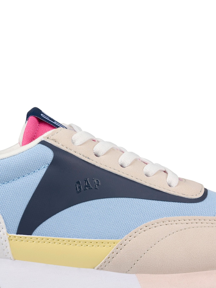 Gap Blue/Neutral Colourblock New York Low Top Trainers - Image 5 of 5