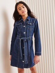 Lipsy Blue Denim Dress (2-16yrs) - Image 1 of 4