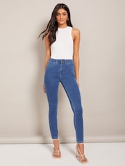 Friends Like These Mid Blue Tall High Waisted Jeggings - Image 1 of 3