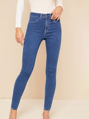 Friends Like These Mid Blue Tall High Waisted Jeggings - Image 2 of 3