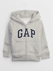 Gap Grey Logo Zip Up Hoodie (Newborn-5yrs) - Image 6 of 6