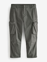 Charcoal Grey Regular Fit Soft Touch Utility Cargo Trousers - Image 7 of 10